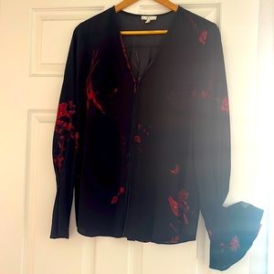 Joie Black Pattern Silk Floral
